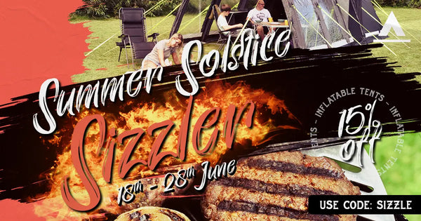 SUMMER SOLSTICE SIZZLER! GET 15% OFF ANY INFLATABLE TENT