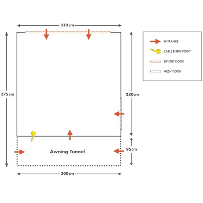  AirTek Kamper Pro 1 Inflatable Drive Away Awning
