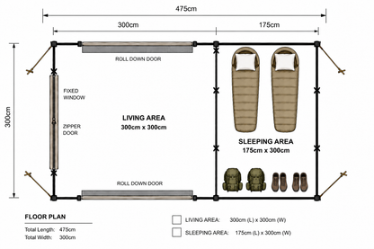 Khyam Quick Erect Bedouin Tent