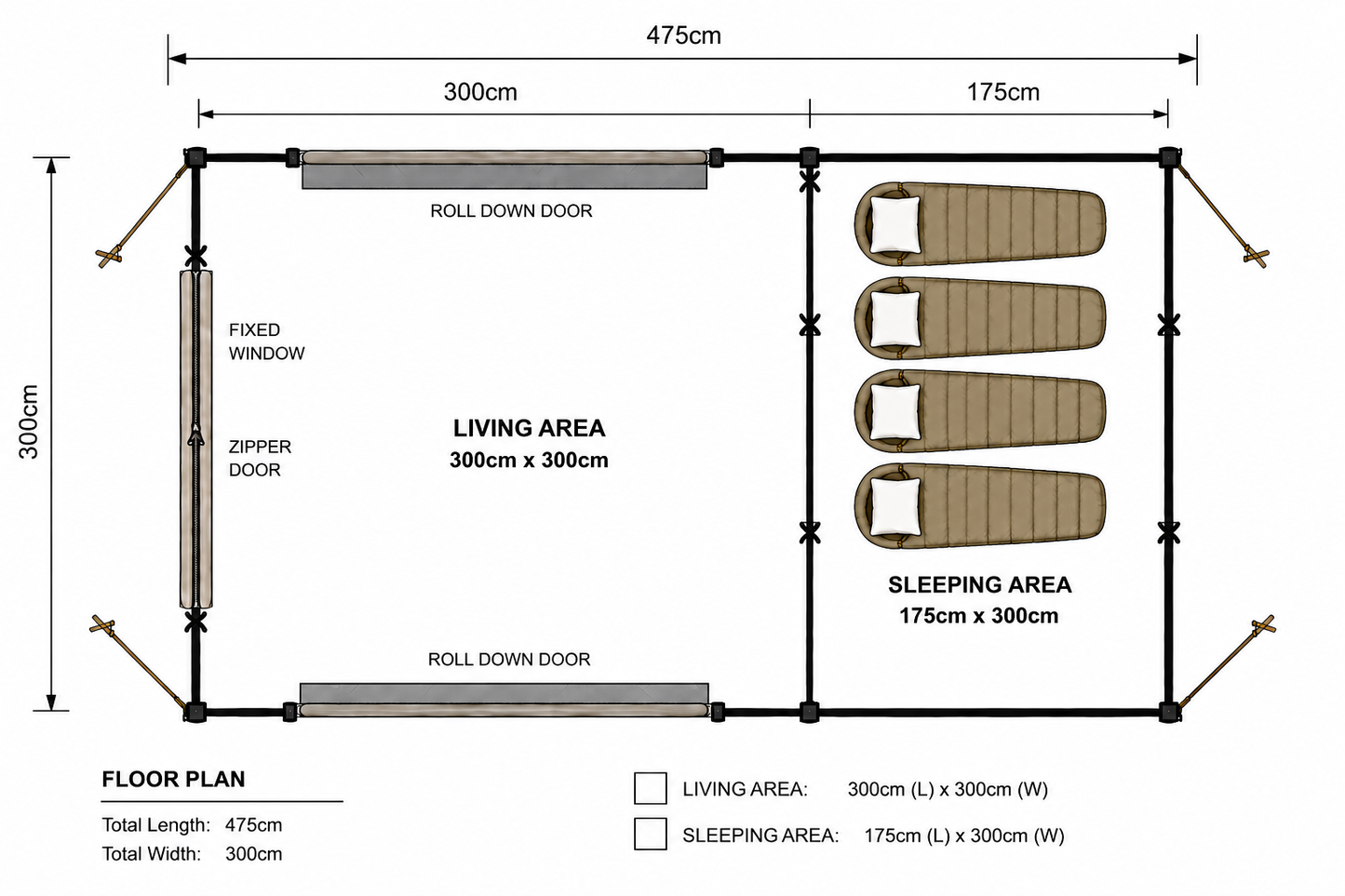 Khyam Quick Erect Bedouin Tent