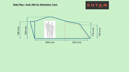 KHYAM HUB 300 XL (MODULAR) TENT