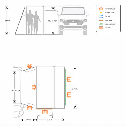 Airtek Juniper Inflatable Driveaway Awning