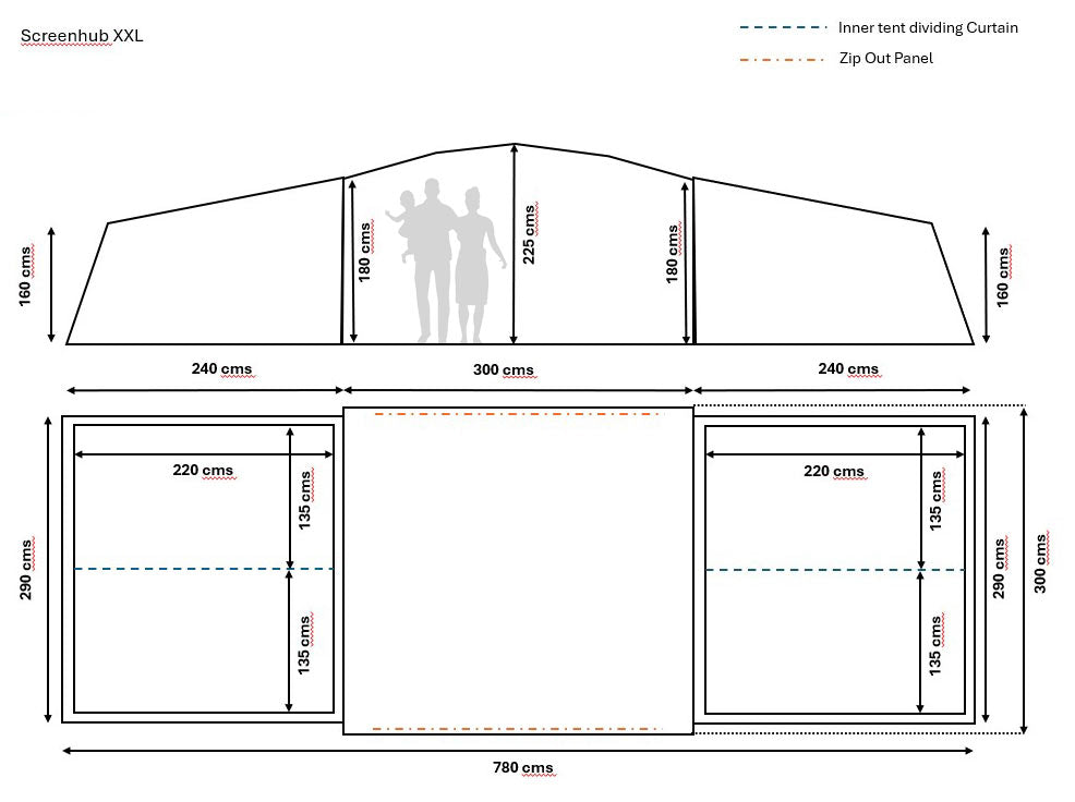 KHYAM HUB 300 XXL (MODULAR) TENT