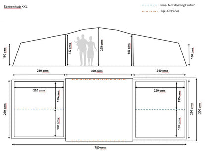 KHYAM HUB 300 XXL (MODULAR) TENT