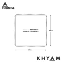 Khyam ScreenHub Quick Erect Day Modular Shelter Gazebo/Tent or Driveaway Awning