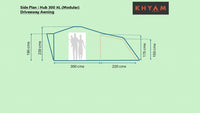 KHYAM HUB 300 XL (MODULAR) DRIVEAWAY AWNING (LOW)