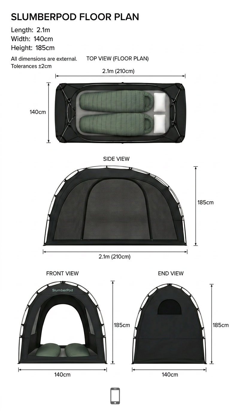 Khyam Quick Erect Slumberpod Inner Tent