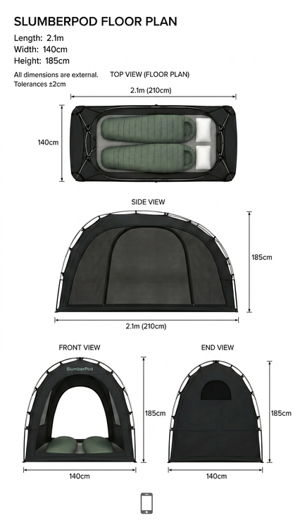 Khyam Quick Erect Slumberpod Inner Tent