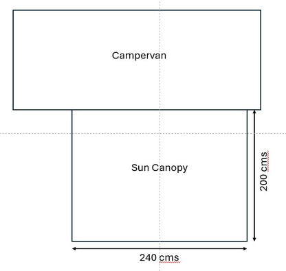 PolTek Sun Canopy Campervan Sun Shade