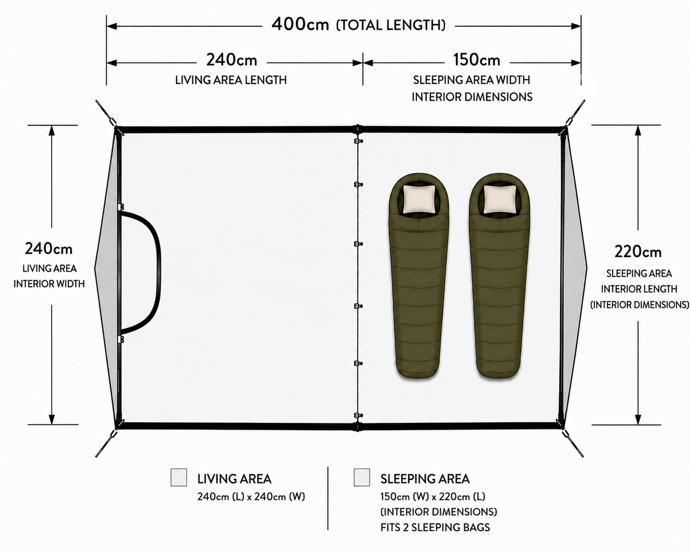 Khyam Quick Erect Travelite Tent